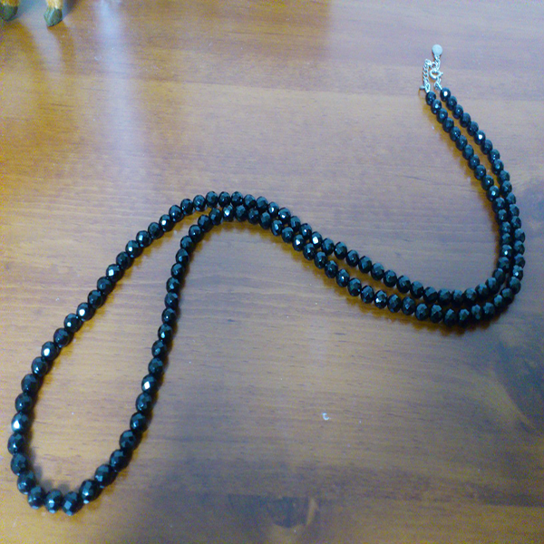 オニキスロングネックレス　